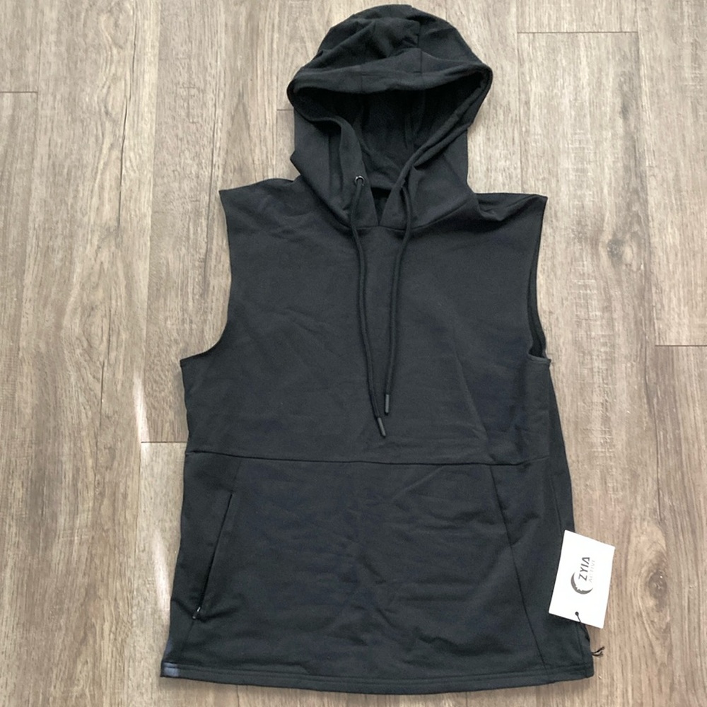 NWT Zyia Small Black Fighter Style Hoodie